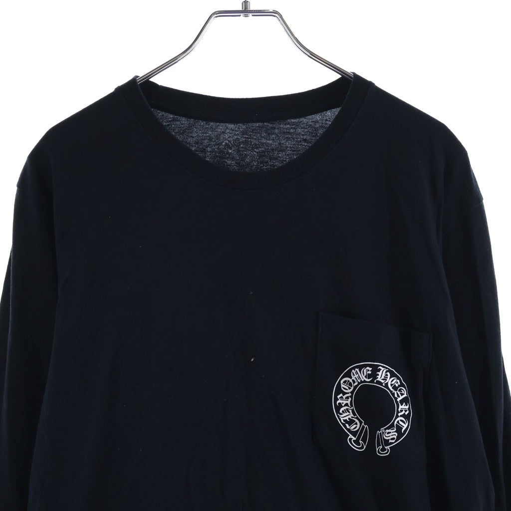 CHROME HEARTS(クロムハーツ) OLD CH L/S T-SHIRT オールド バックTバープリント 長袖Tシャツ ロンT ブラック