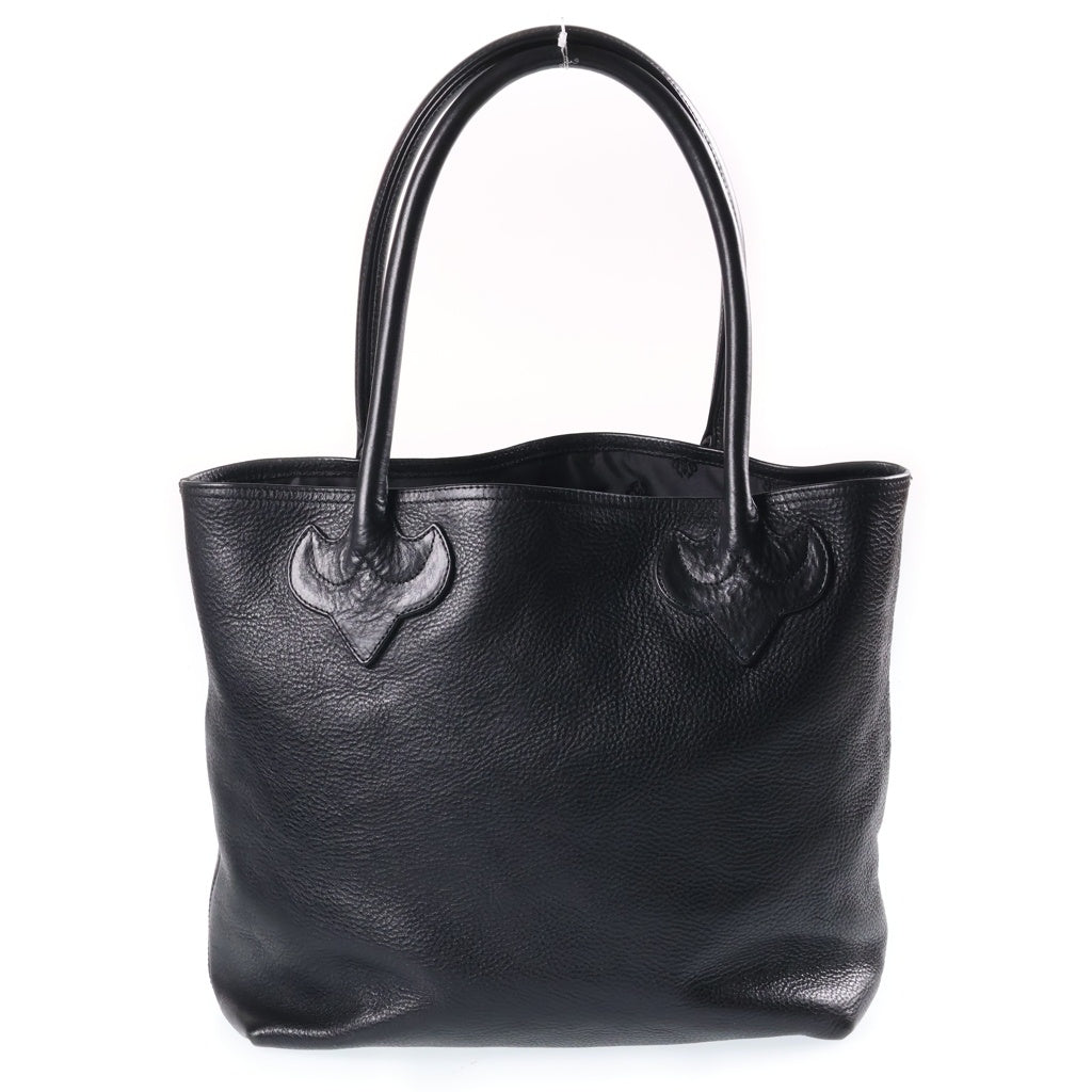 CHROME HEARTS(クロムハーツ) FS TOTE FSトート クロスパッチ付きレザートートバッグ ブラック