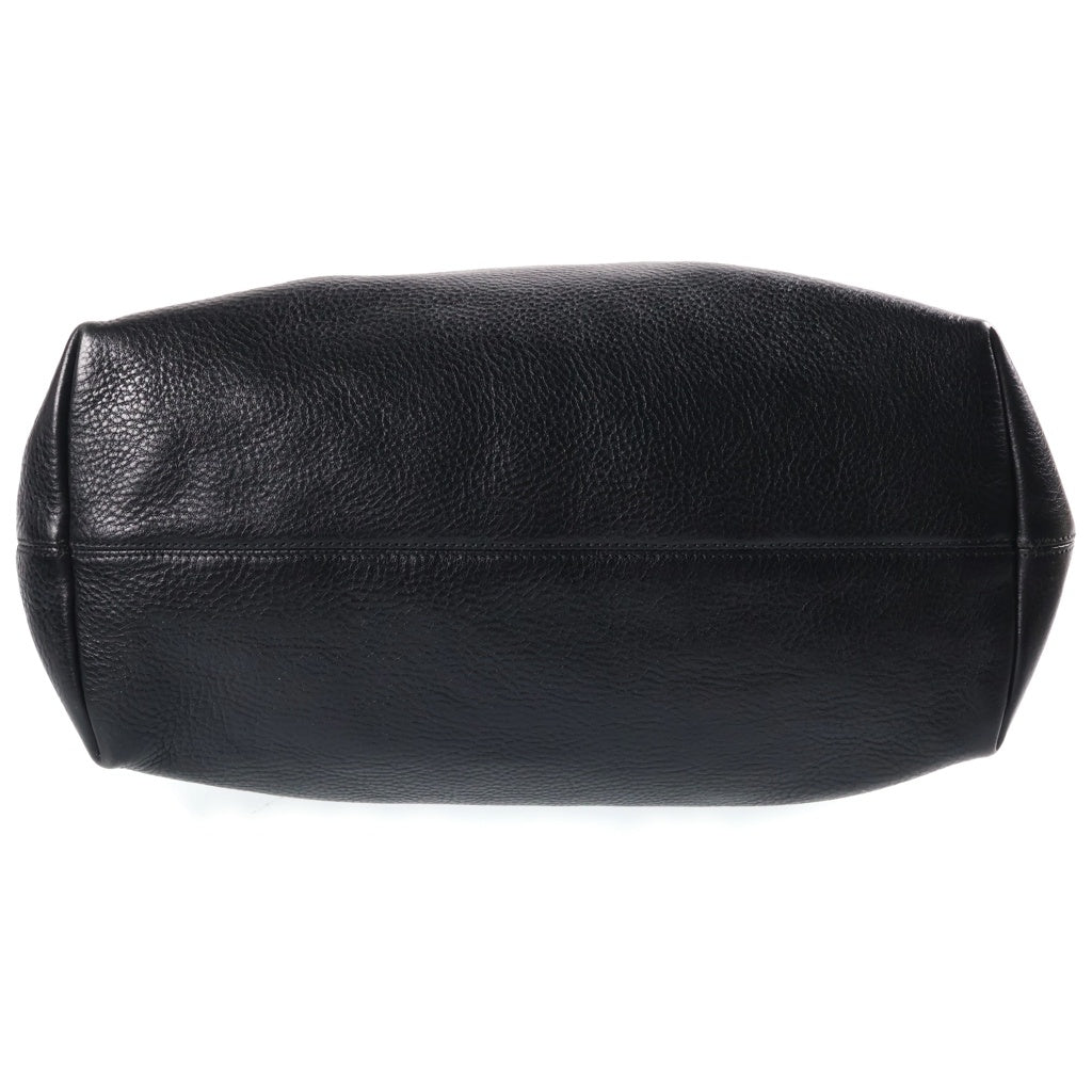 CHROME HEARTS(クロムハーツ) FS TOTE FSトート クロスパッチ付きレザートートバッグ ブラック