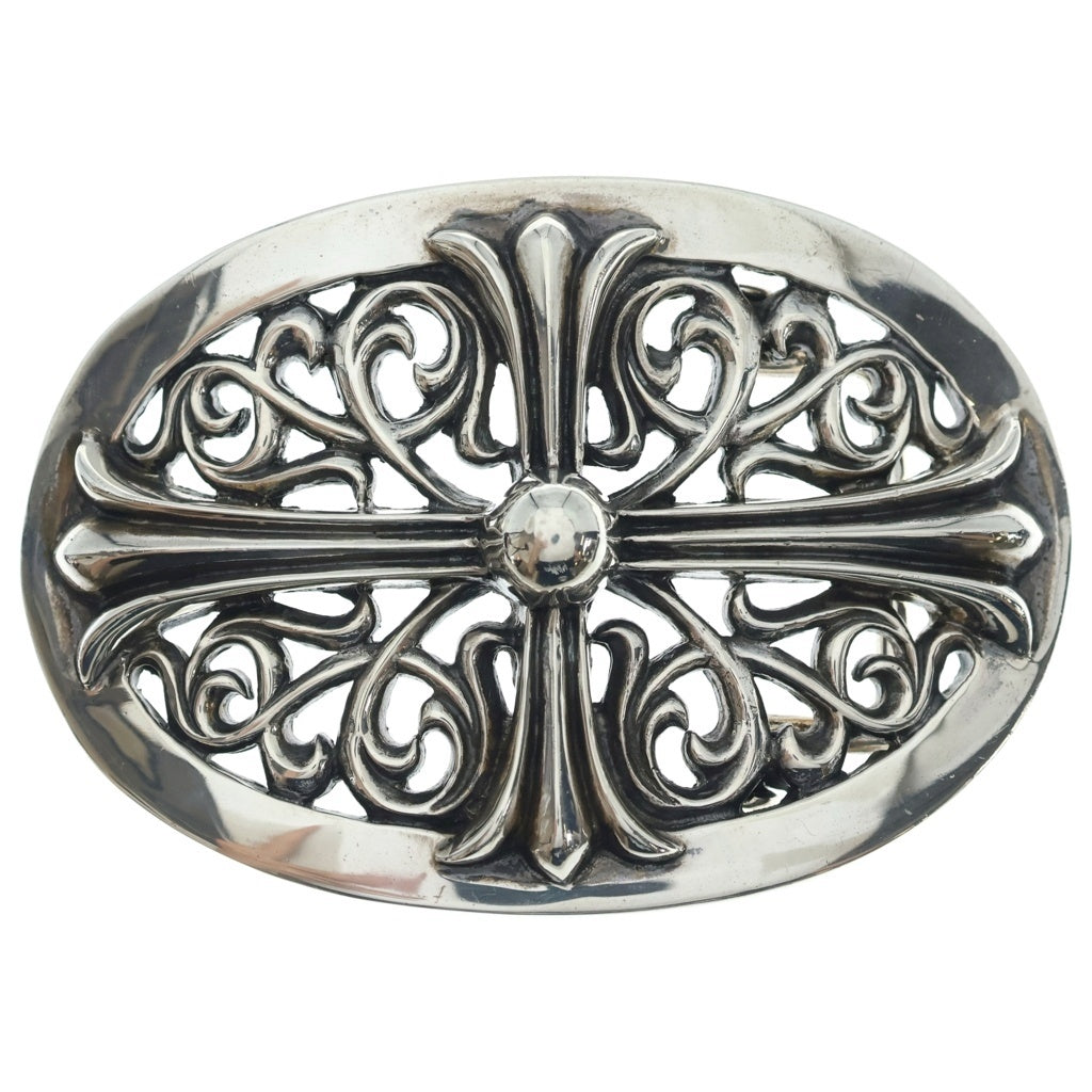 CHROME HEARTS(クロムハーツ) BUCKL OVAL LG CROSS バックルオーバル クロス エクストララージ シルバー