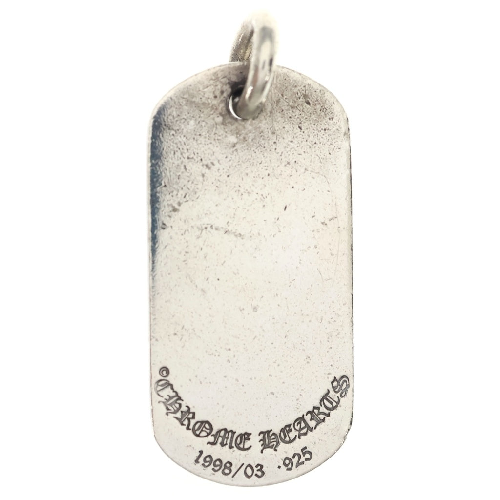 CHROME HEARTS(クロムハーツ) RAISED STAR DOGTAG レイズドスタードッグタグ LA限定 シルバーネックレストップ