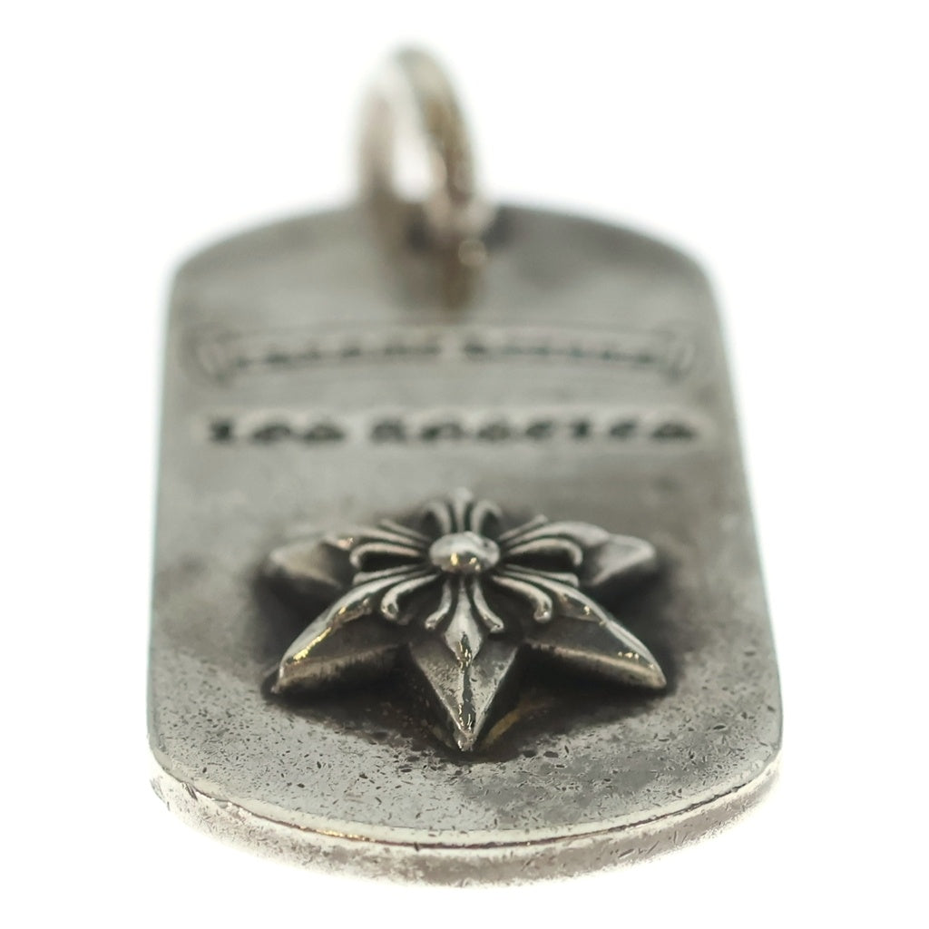 CHROME HEARTS(クロムハーツ) RAISED STAR DOGTAG レイズドスタードッグタグ LA限定 シルバーネックレストップ