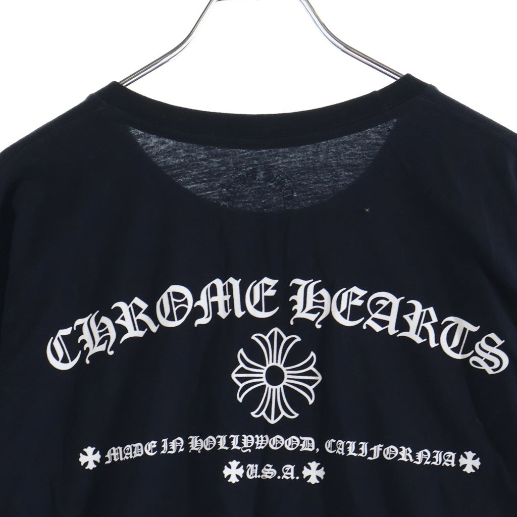 CHROME HEARTS(クロムハーツ) Made in Hollywood メイドイン ハリウッド ロゴ プリント 長袖Tシャツ クルーネックカットソー ブラック