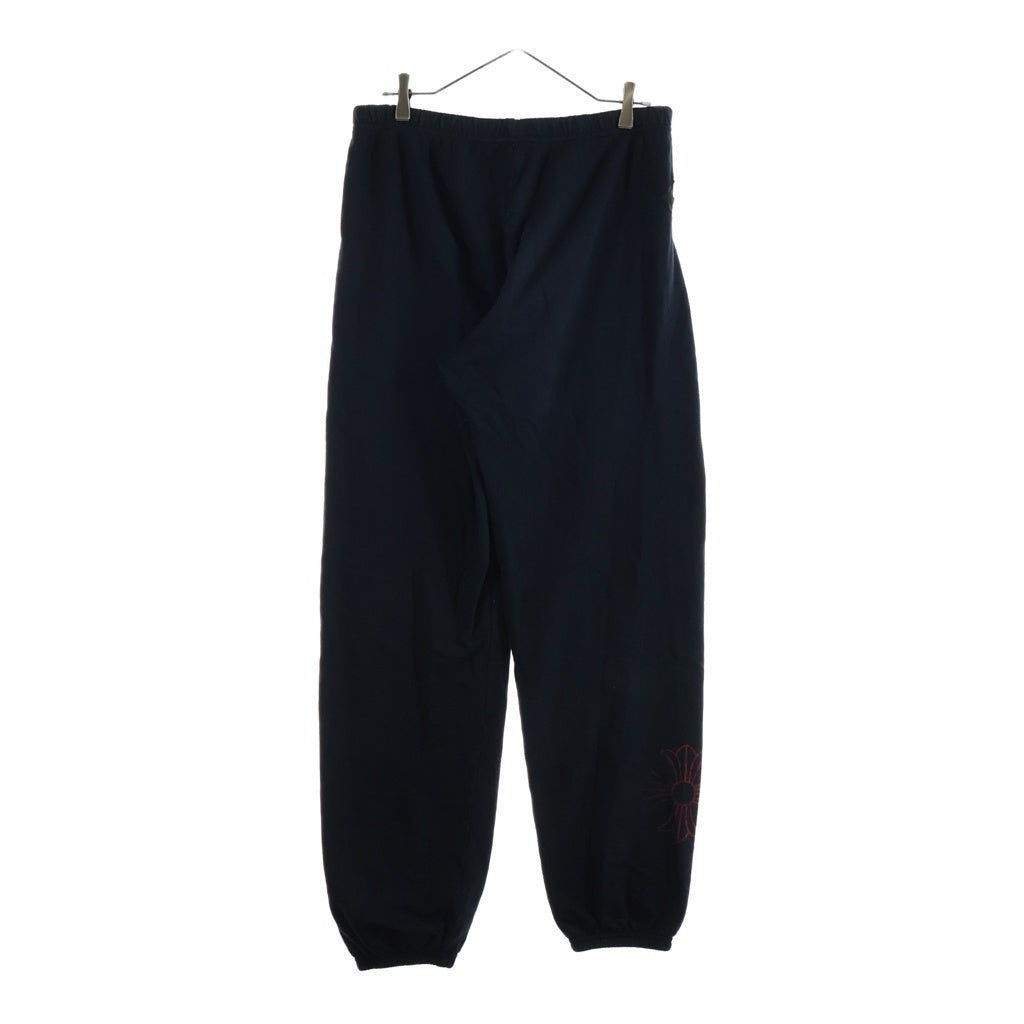 CHROME HEARTS(クロムハーツ) OLD CHプラス レザーパッチ スウェット パンツ ブラック