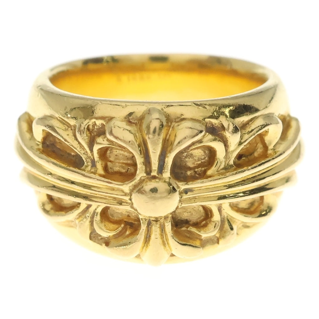 CHROME HEARTS(クロムハーツ) 22K FLRL CRS フローラルクロスリング ゴールド