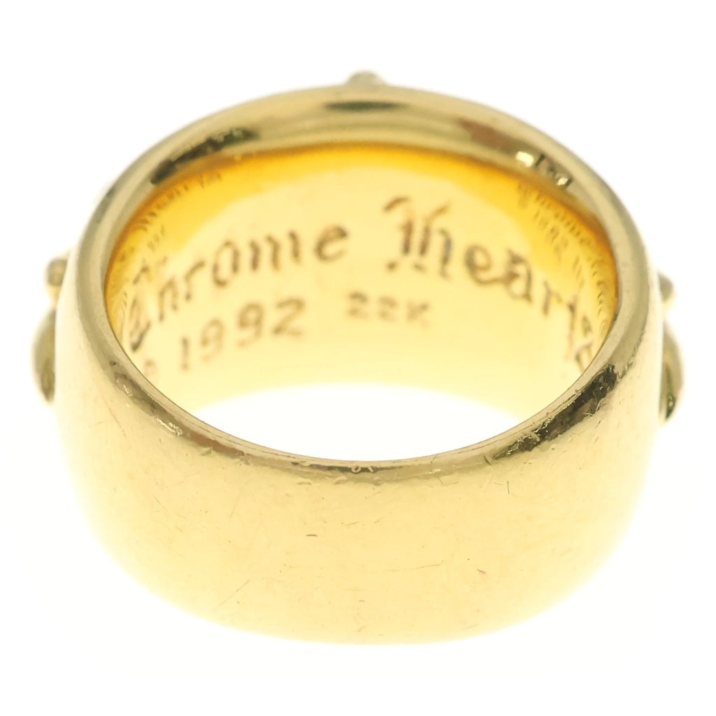 CHROME HEARTS(クロムハーツ) 22K FLRL CRS フローラルクロスリング ゴールド
