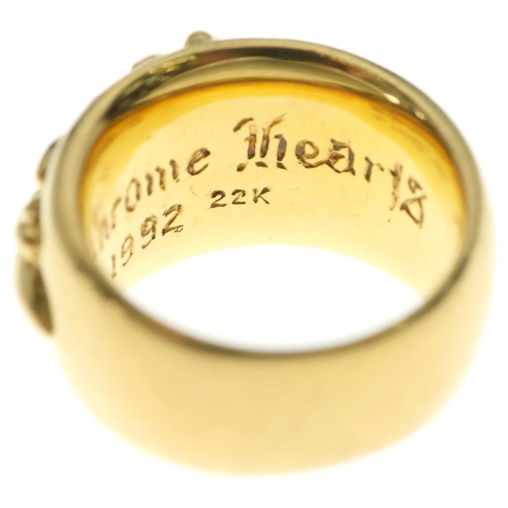 CHROME HEARTS(クロムハーツ) 22K FLRL CRS フローラルクロスリング ゴールド