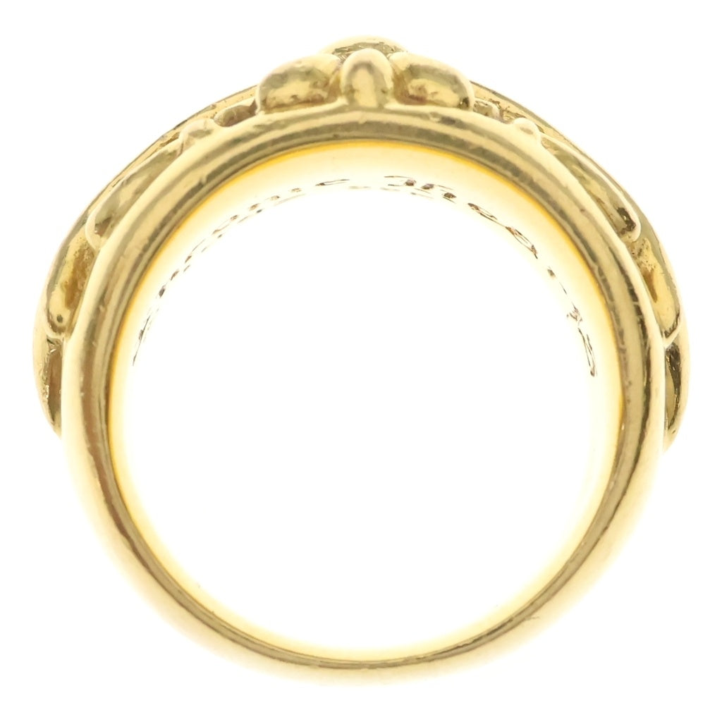 CHROME HEARTS(クロムハーツ) 22K FLRL CRS フローラルクロスリング ゴールド