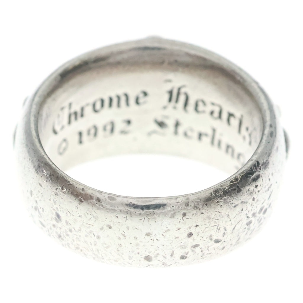 CHROME HEARTS(クロムハーツ) FLRL CRS P DMND フローラルクロスリング PAVEダイヤ シルバー