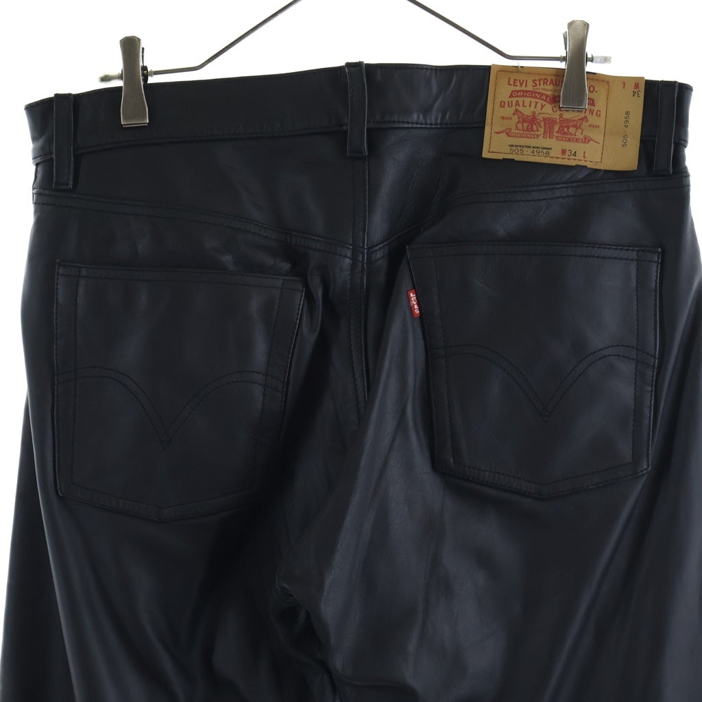 Levi's(リーバイス) 00s Horse Hide Black Leather Pants 馬革 ホースハイド レザーパンツ ブラック 505-4958