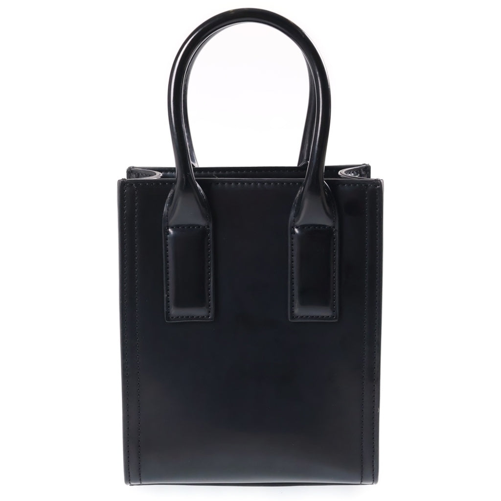EMPORIO ARMANI(エンポリオアルマーニ) Mini bag with shoulder strap in a brushed finish ニ バッグ ウィズ ショルダーストラップ イン ア ブラッシュト フィニッシュ ブラック Y3H339 レディース