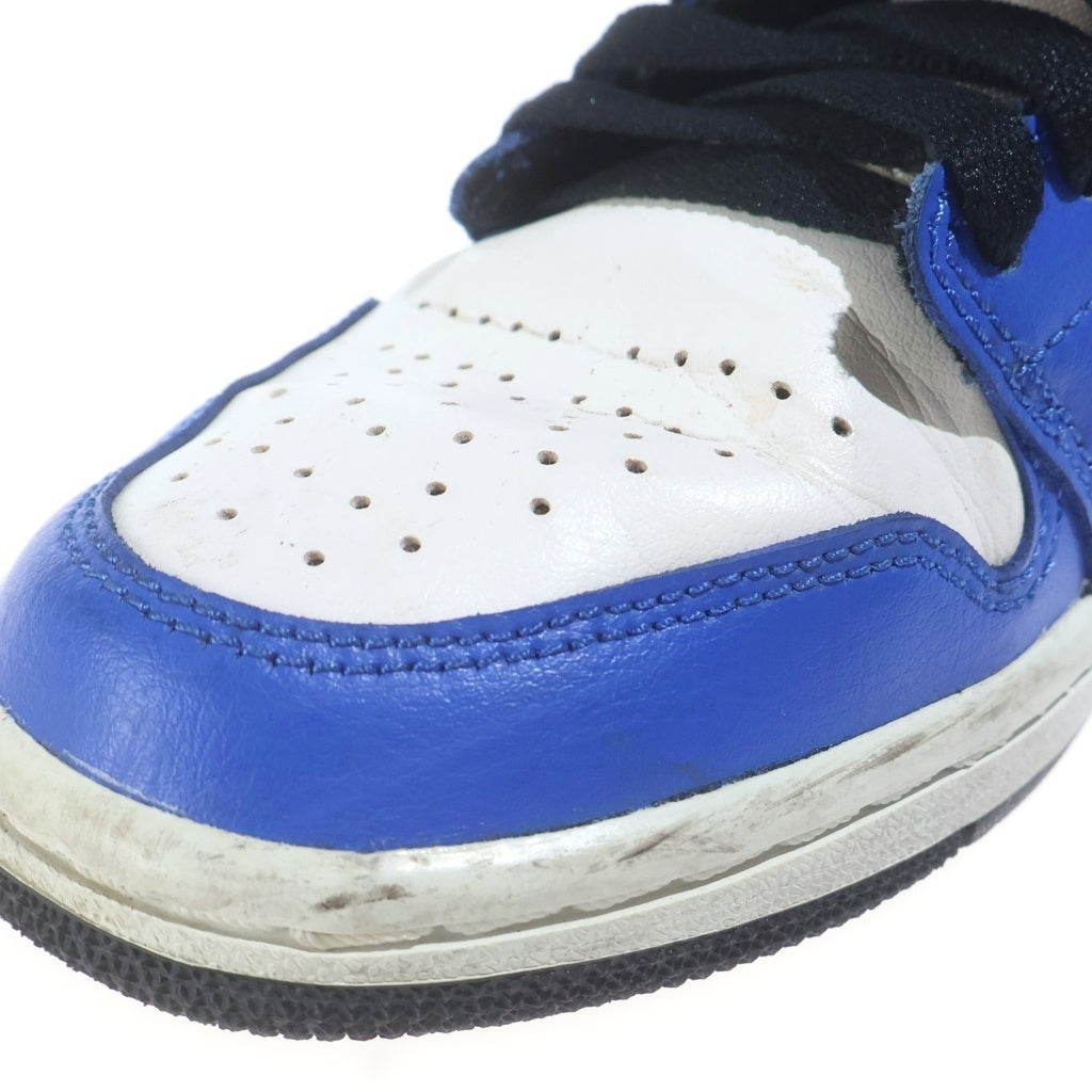 NIKE(ナイキ) Air Jordan 1 Mid Sister Hood エアジョーダン1 ミッド シスターフッド ブルー/ホワイト US7/24.0cm CV0152-401 レディース