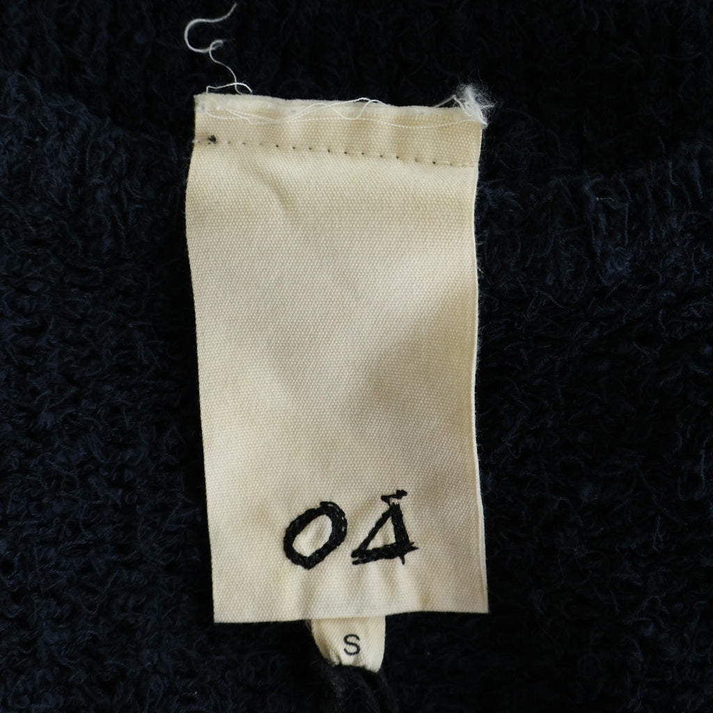 Omar Afridi(オマールアフリディ) 21SS KNITTED STROKES DJELLABA サマーニット セーター ネイビー OA-SS21-KNT-104-01
