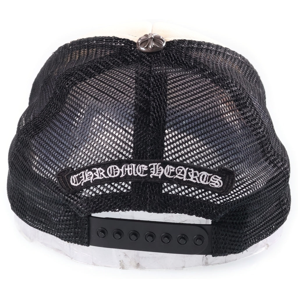 CHROME HEARTS(クロムハーツ) ×MATTY BOY CHOMPER TRUCKER CAP マッティボーイ チョンパー ロゴ刺繍 メッシュ トラッカーキャップ 帽子 ブラック/ホワイト