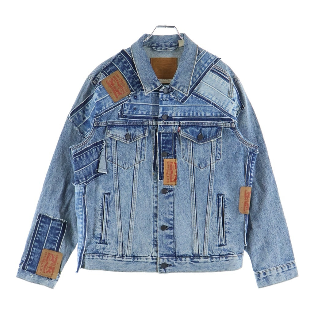 Levi's premium(リーバイスプレミアム) 再構築 パッチワーク デニムジャケット トラッカージャケット インディゴ 72334-0708