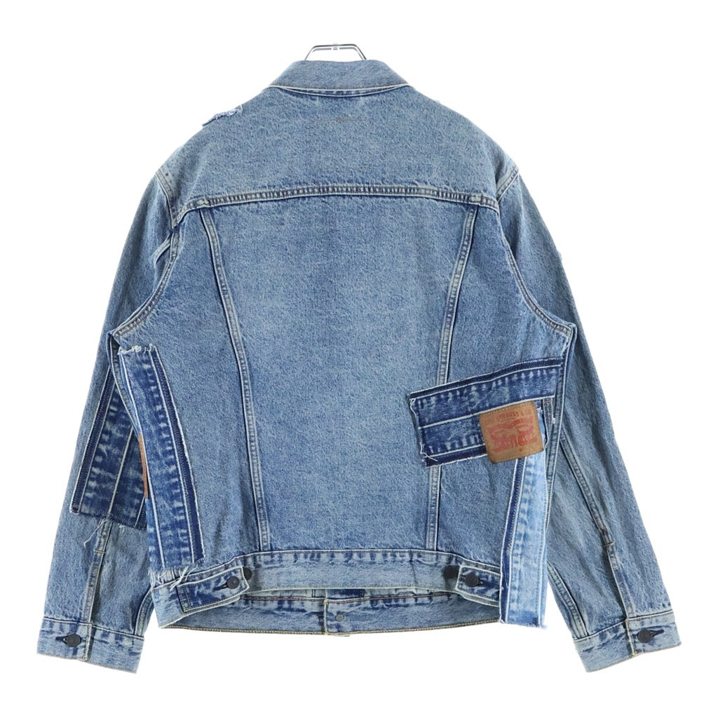 Levi's premium(リーバイスプレミアム) 再構築 パッチワーク デニムジャケット トラッカージャケット インディゴ 72334-0708