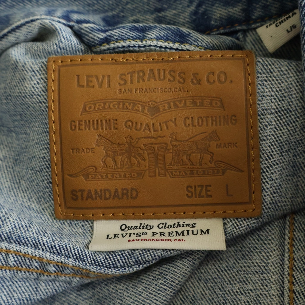 Levi's premium(リーバイスプレミアム) 再構築 パッチワーク デニムジャケット トラッカージャケット インディゴ 72334-0708