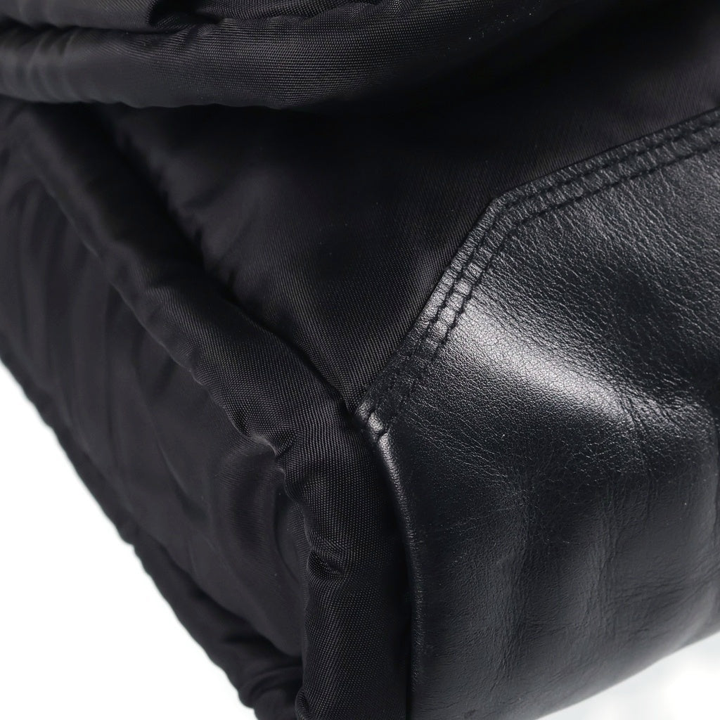 Y-3(ワイスリー) ロゴプレート ナイロンショルダーバッグ ブラック A43008