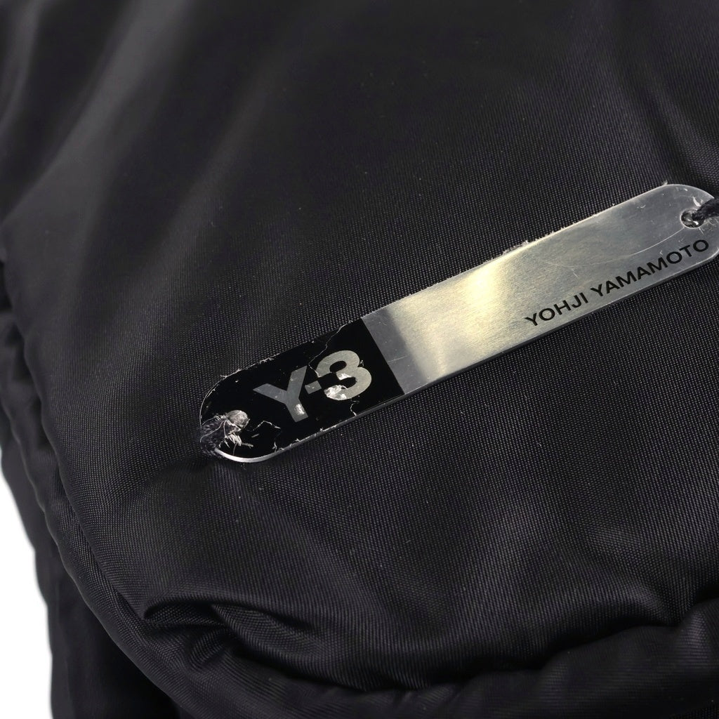 Y-3(ワイスリー) ロゴプレート ナイロンショルダーバッグ ブラック A43008