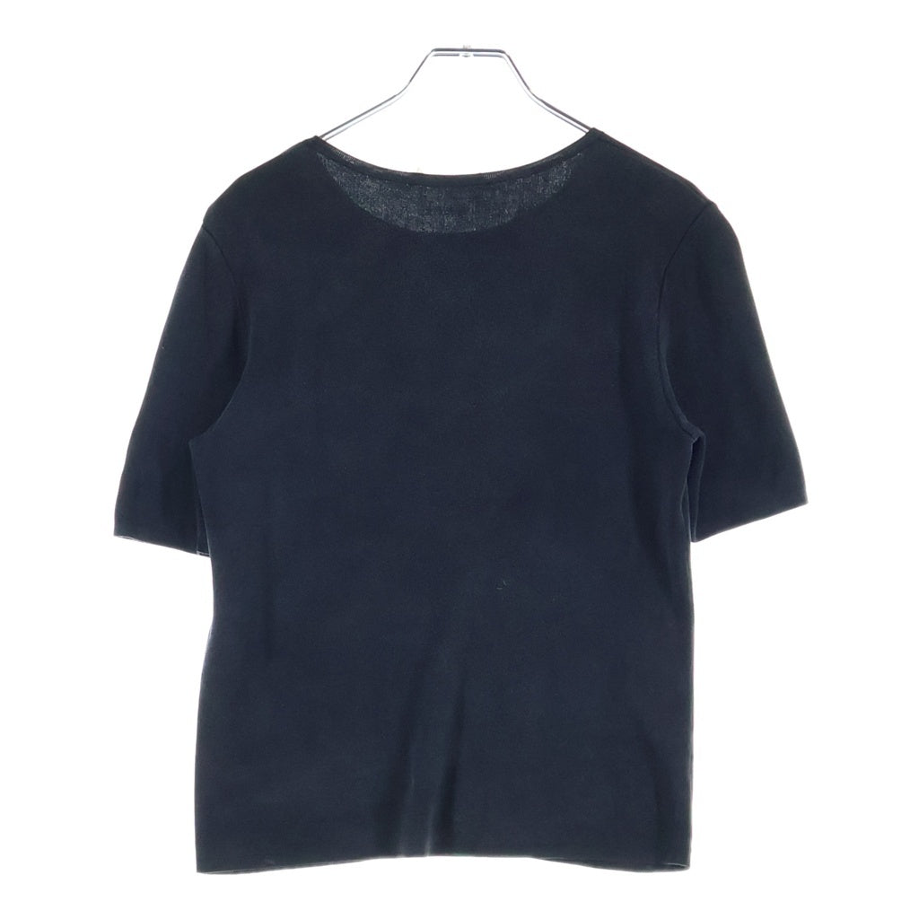BALENCIAGA(バレンシアガ) Short sleeve summer knit T-shirt サマーニット半袖Tシャツ ブラック レディース 437905 T2082