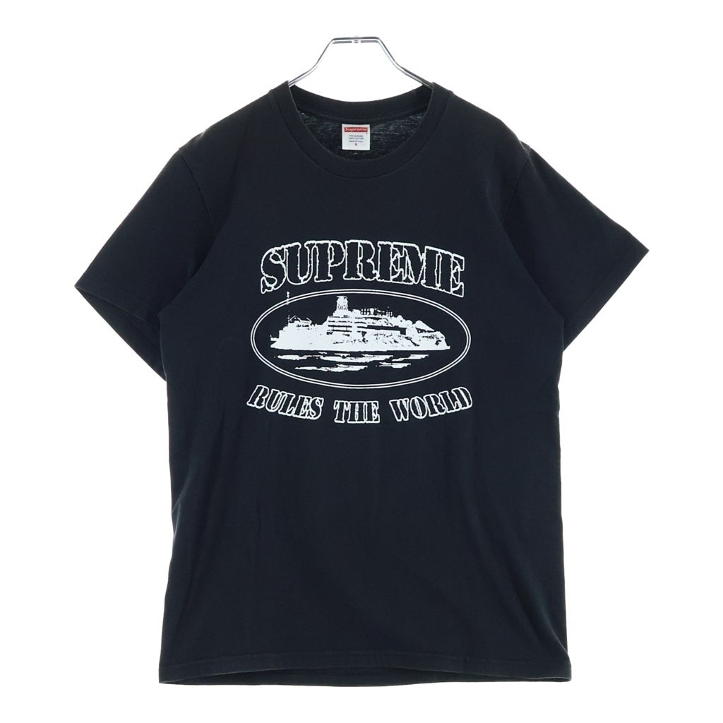 SUPREME(シュプリーム) ×Corteiz Rules The World Tee ×コーテイズ ルール ザ ワールド 半袖Tシャツ カットソー ブラック