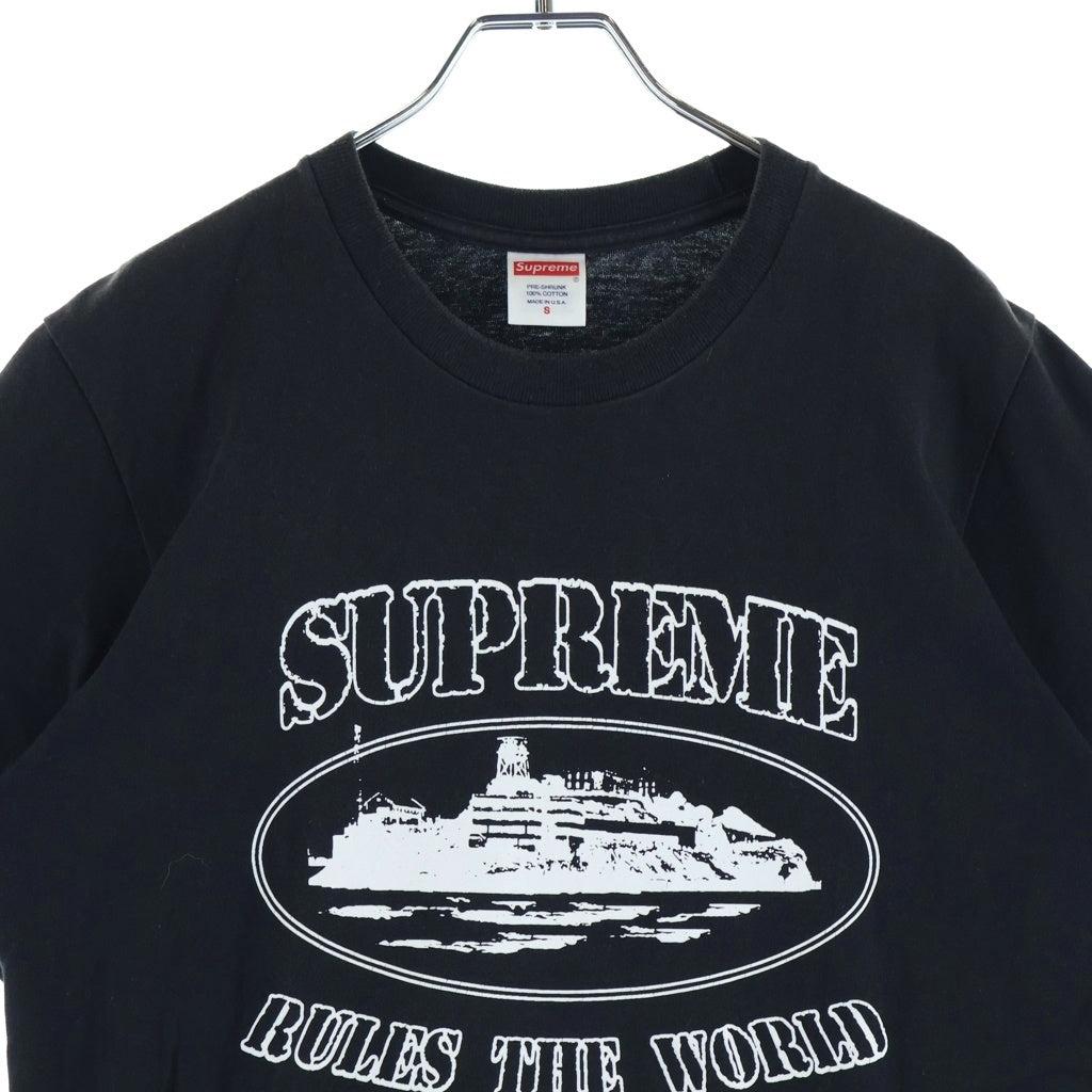 SUPREME(シュプリーム) ×Corteiz Rules The World Tee ×コーテイズ ルール ザ ワールド 半袖Tシャツ カットソー ブラック