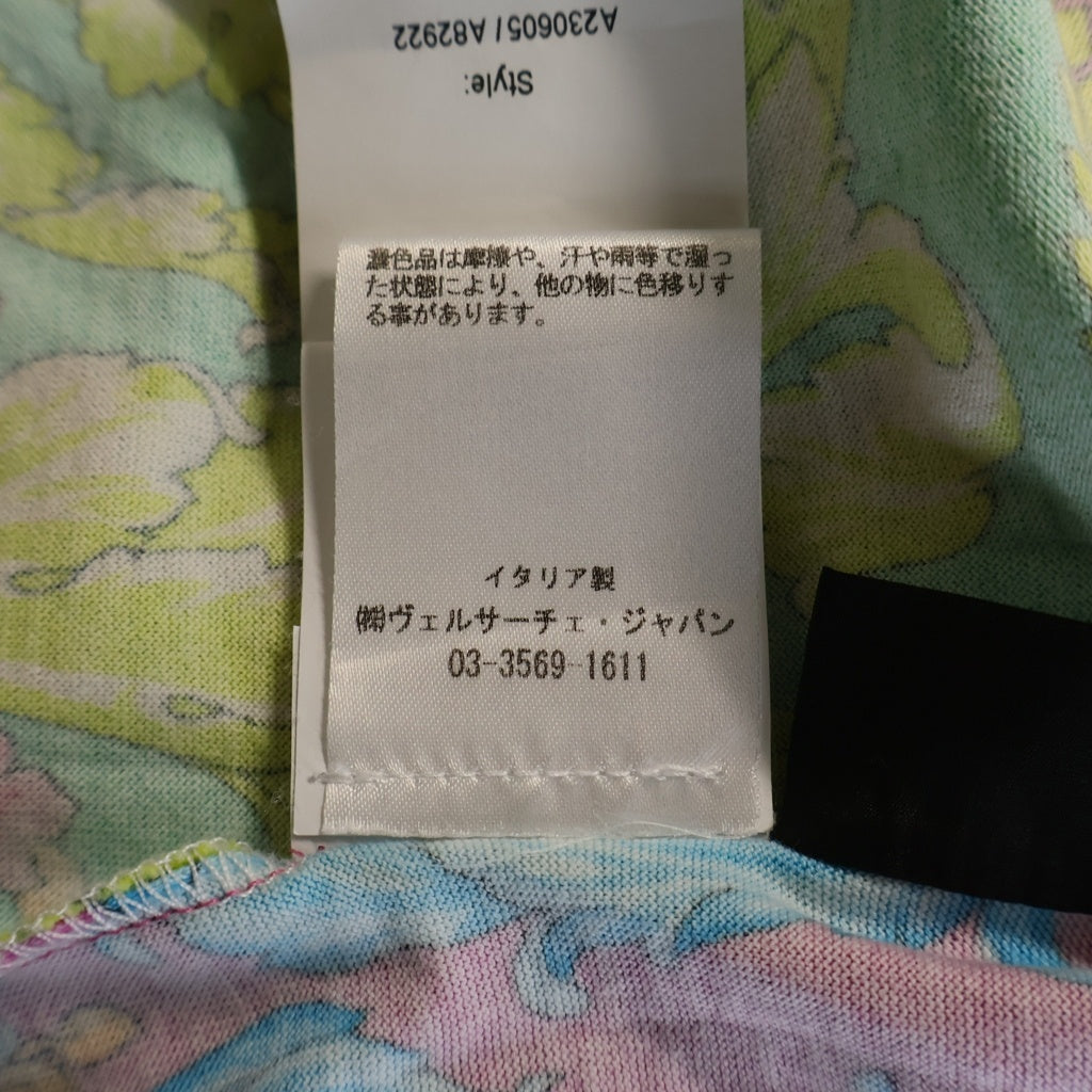 VERSACE(ヴェルサーチ) 総柄 ポケット 半袖 Tシャツ カットソー マルチカラー