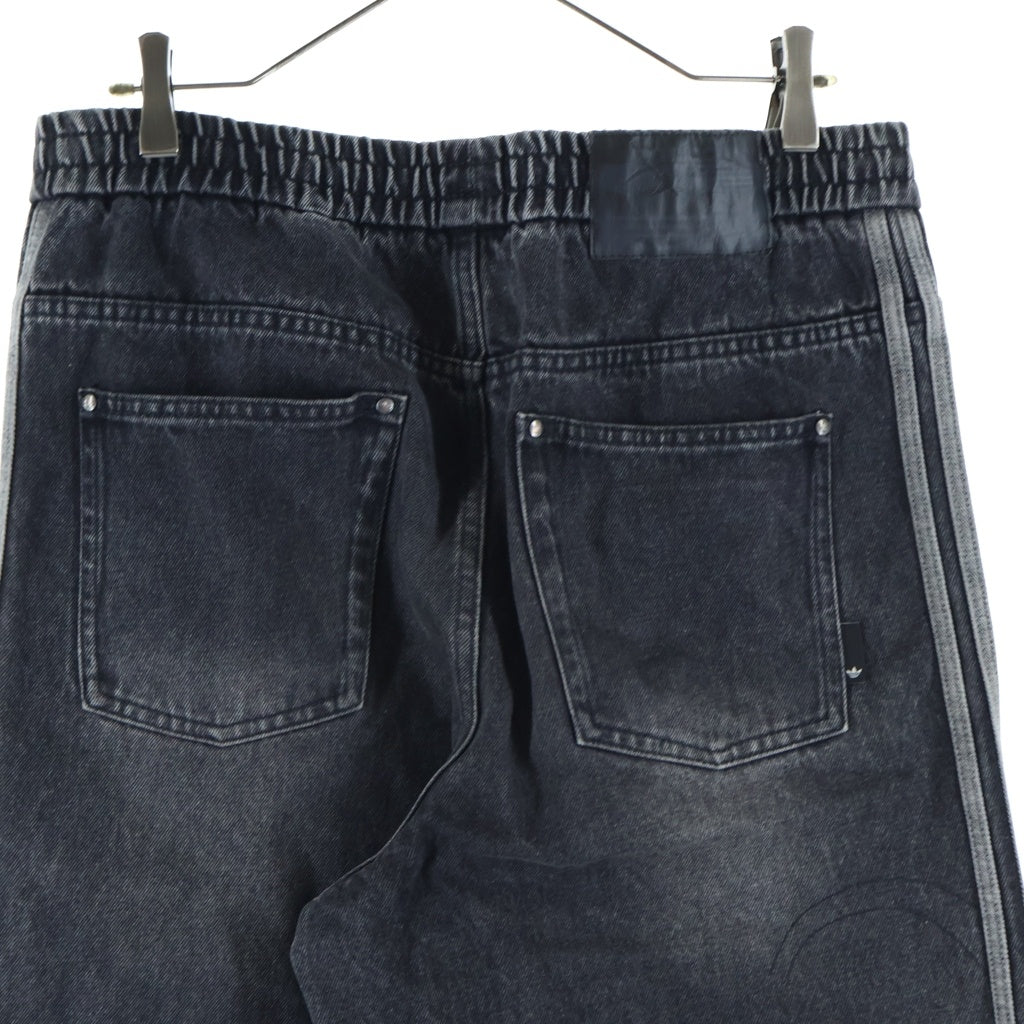 adidas(アディダス) ADILENIUM SEASON TEAMGEIST DENIM JOGGER アディレニウム シーズン 4 チームガイスト デニム ジョガー パンツ ブラック KF8543
