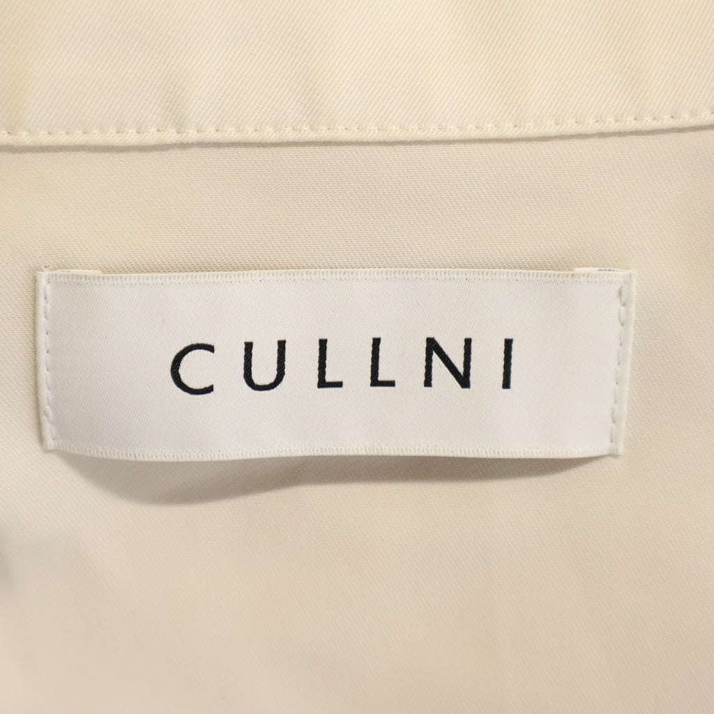 CULLNI(クルニ) ジップアップ テーラードジャケット ホワイト CU-003-LU