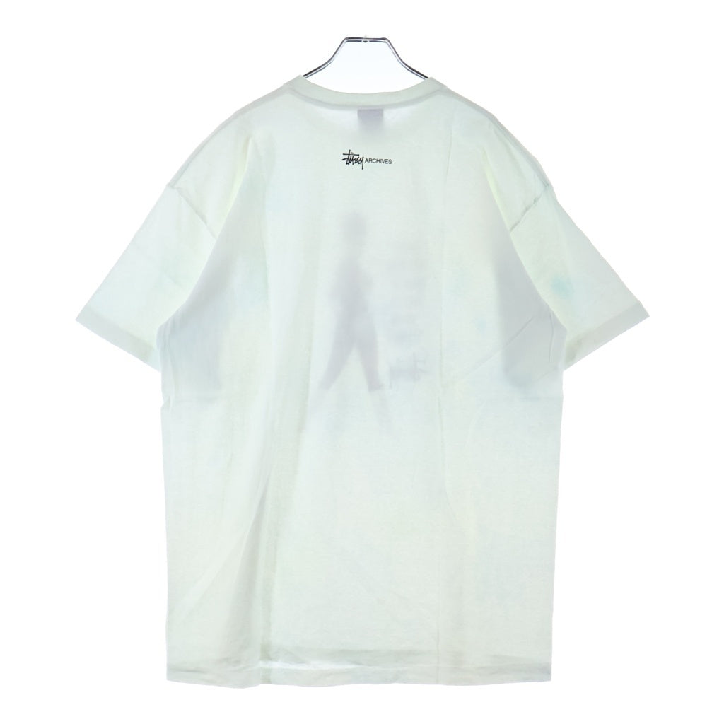 STUSSY(ステューシー) 90S OLD 紺タグ スーパーガール モデル フォト プリント 半袖 Tシャツ カットソー