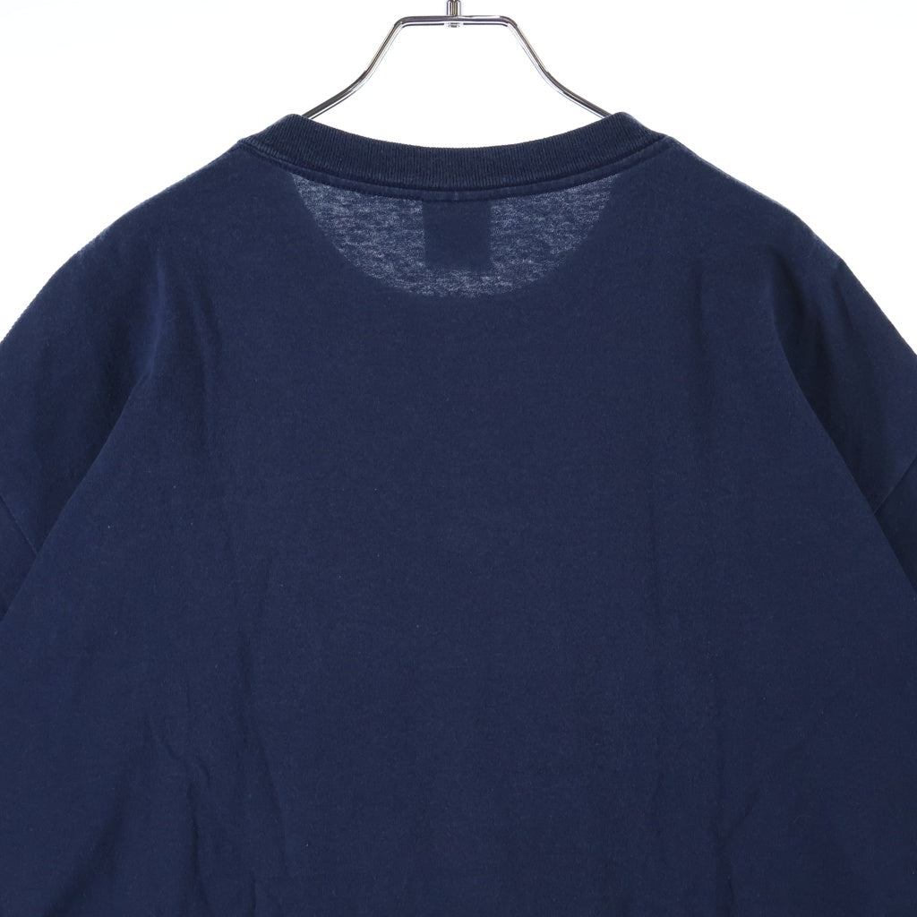 STUSSY(ステューシー) 90S OLD 紺タグ INTERNATIONAL SQUADRON ロゴ プリント 半袖 カットソー Tシャツ ネイビー