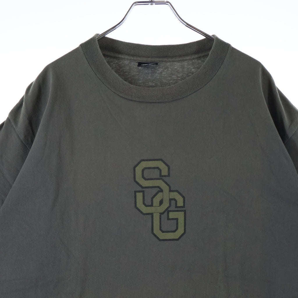 STUSSY(ステューシー) 90S OLD STUSSY GEAR ロゴプリント 半袖 Tシャツ カットソー カーキ