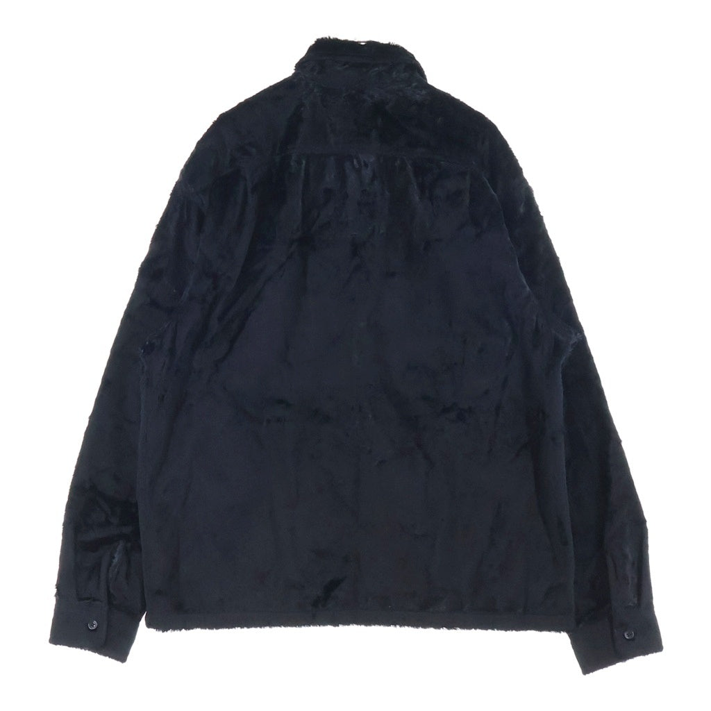 SUPREME(シュプリーム) 26SS Faux Fur Zip Up Shirt フェイクファー ジップアップシャツ ブラック