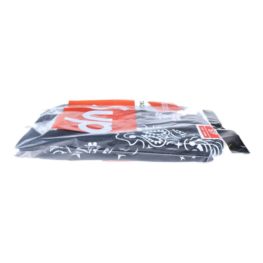 SUPREME(シュプリーム) Hanes Bandana Tagless Tees (2Pack) ヘインズ バンダナ 半袖 カットソー ブラック
