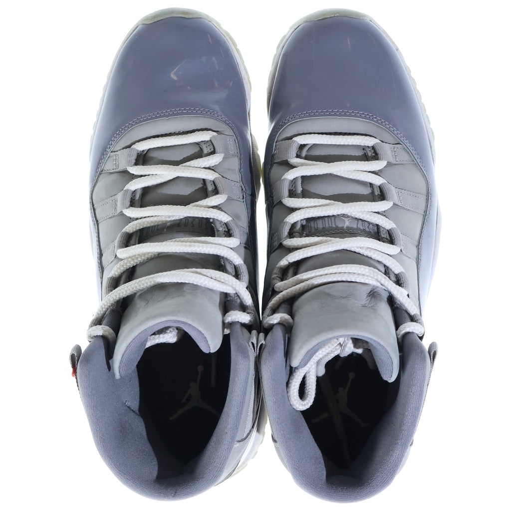 NIKE(ナイキ) AIR JORDAN 11 HIGH COOL GRAY エアジョーダン11 クールグレー エナメルハイカットスニーカー グレー US10/28cm CT8012-005