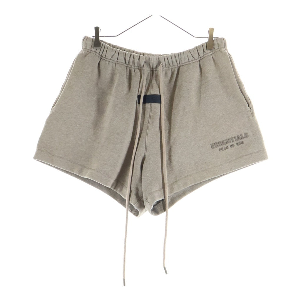 FEAR OF GOD ESSENTIALS(フィアオブゴッド エッセンシャルズ) ラバーロゴ スウェット ハーフパンツ ブラウン
