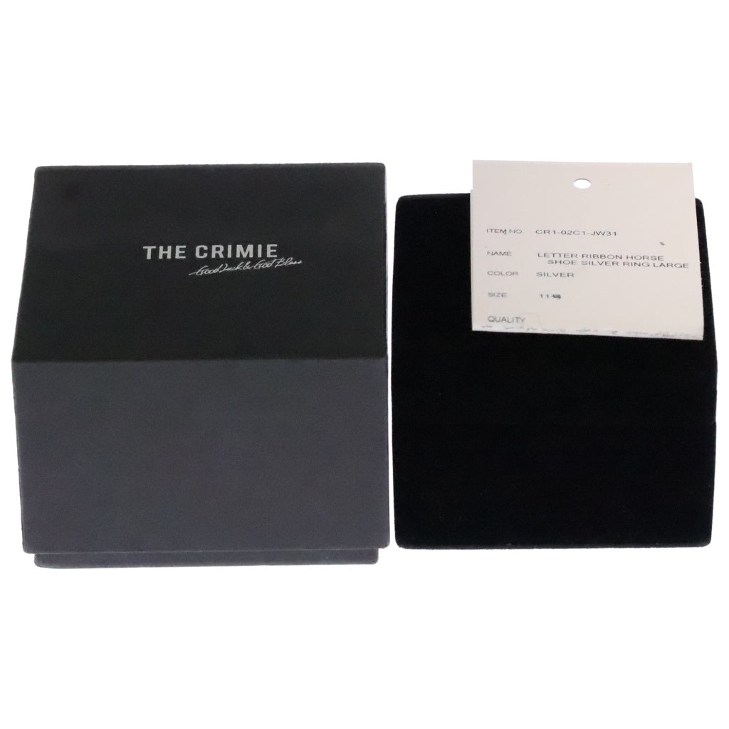 CRIMIE(クライミー) LETTER RIBBON HORSE SHOE SILVER RING レターリボン ホースシュー シルバーリング シルバー CR-02C1-JW31