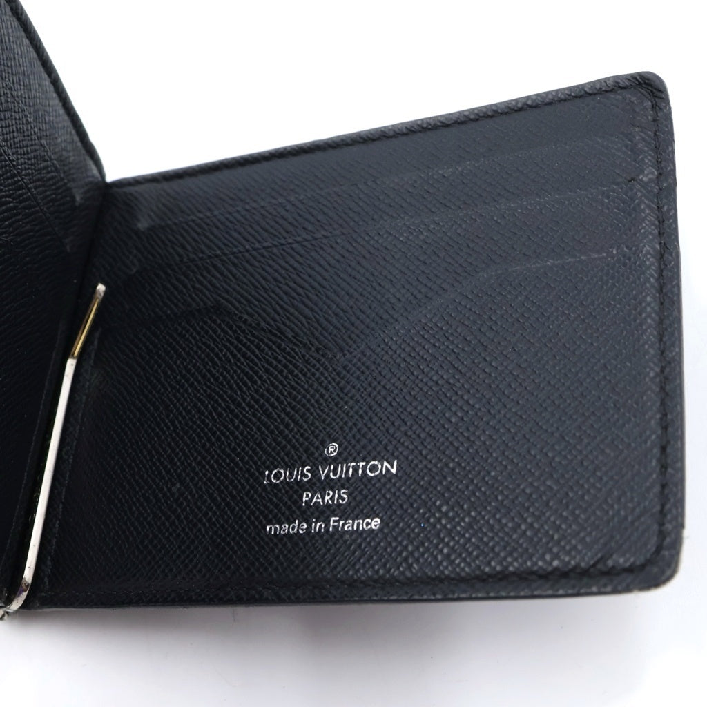 LOUIS VUITTON(ルイヴィトン) ポルトフォイユ パンス タイガレザーマネークリップ財布 ブラック MB3196 M62978