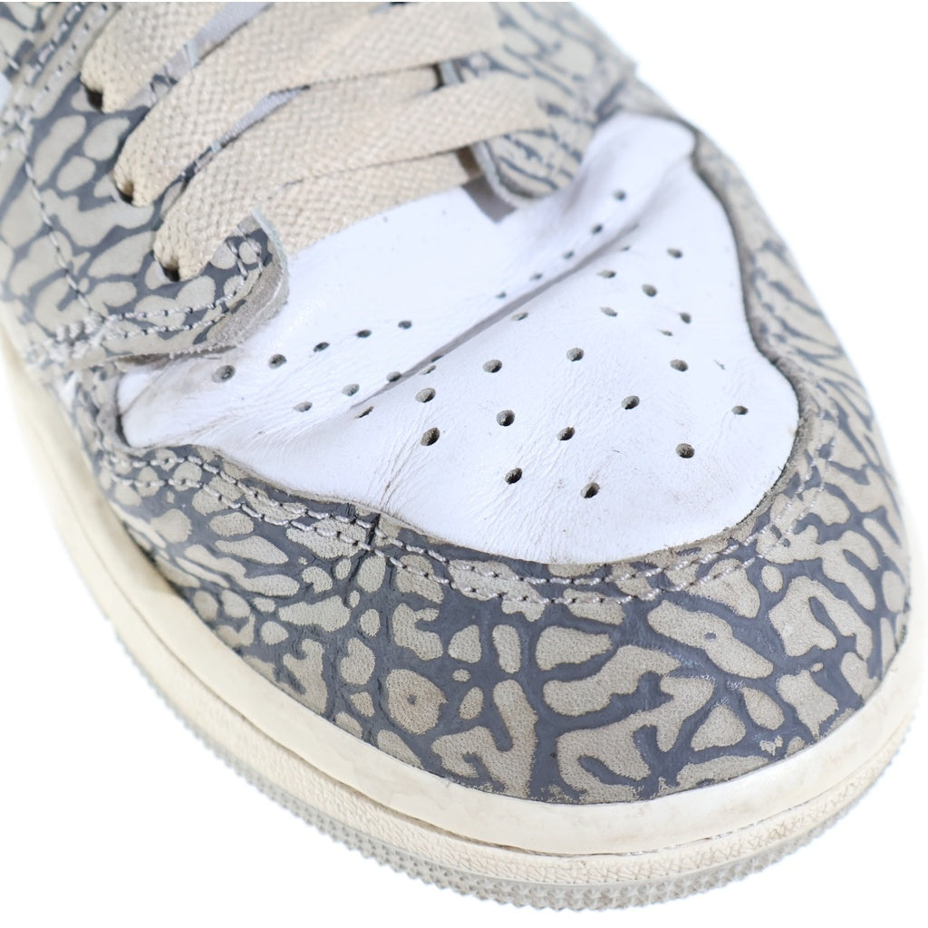 NIKE(ナイキ) AIR JORDAN 1 RETRO HIGH OG WHITE CEMENT ELEPHANT エアジョーダン1 ホワイトセメント ハイカットスニーカー ホワイト/グレー US9.5/27.5cm DZ5485-052
