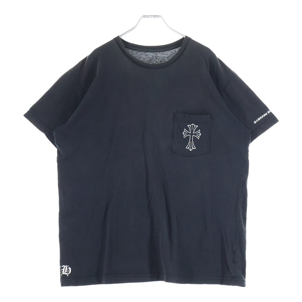 CHROME HEARTS(クロムハーツ) CH CROSS S/S CHクロス バックスクロールラベル 半袖Tシャツ カットソー ブラック
