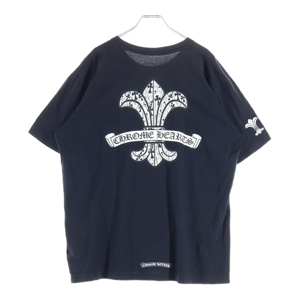 CHROME HEARTS(クロムハーツ) CH S/S 2 バックCHフレアプリント ポケット 半袖Tシャツ カットソー ブラック