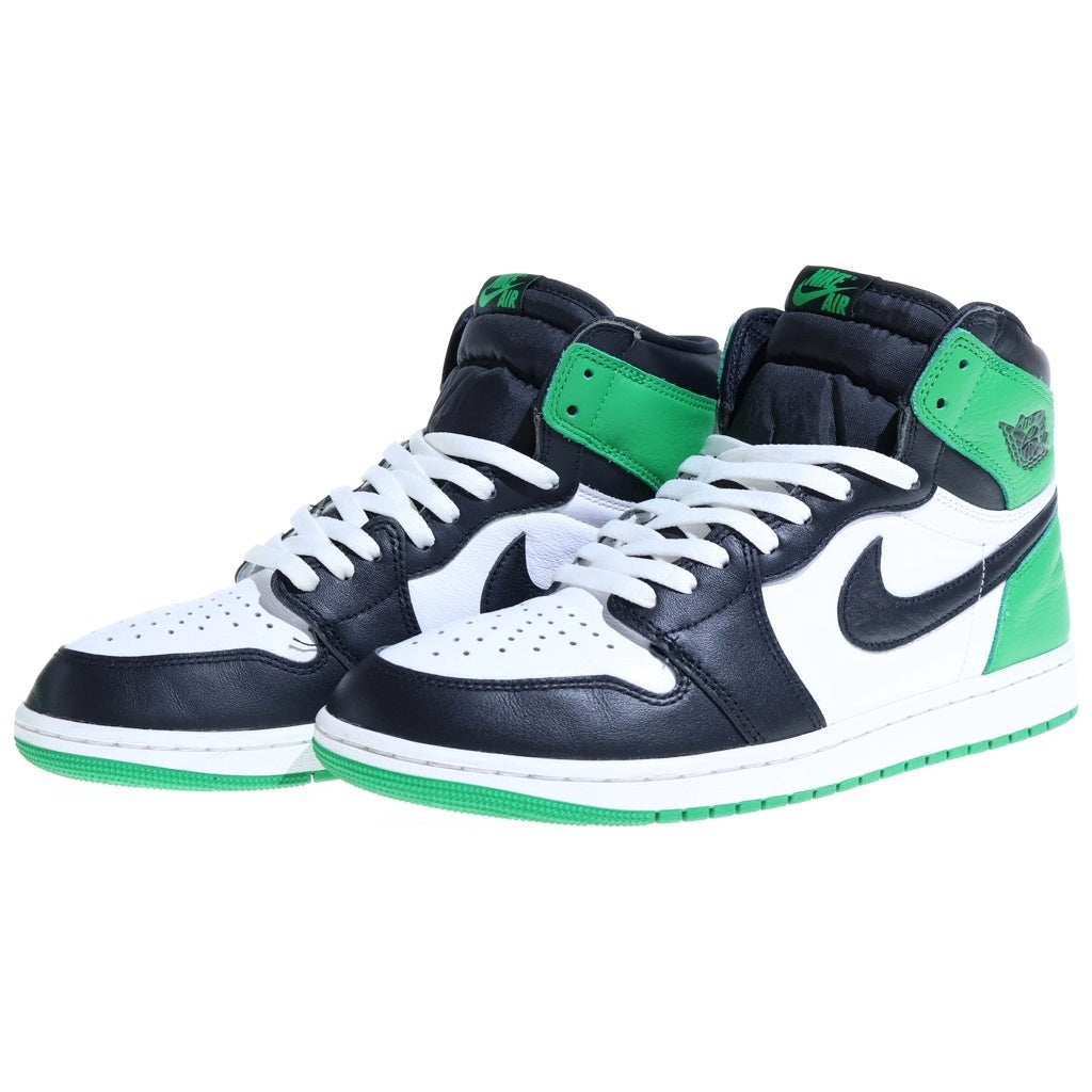 NIKE(ナイキ) AIR JORDAN 1 HI Black and Lucky Green DZ5485-031 エアジョーダン1 ラッキーグリーン ハイカットスニーカー US11/29cm