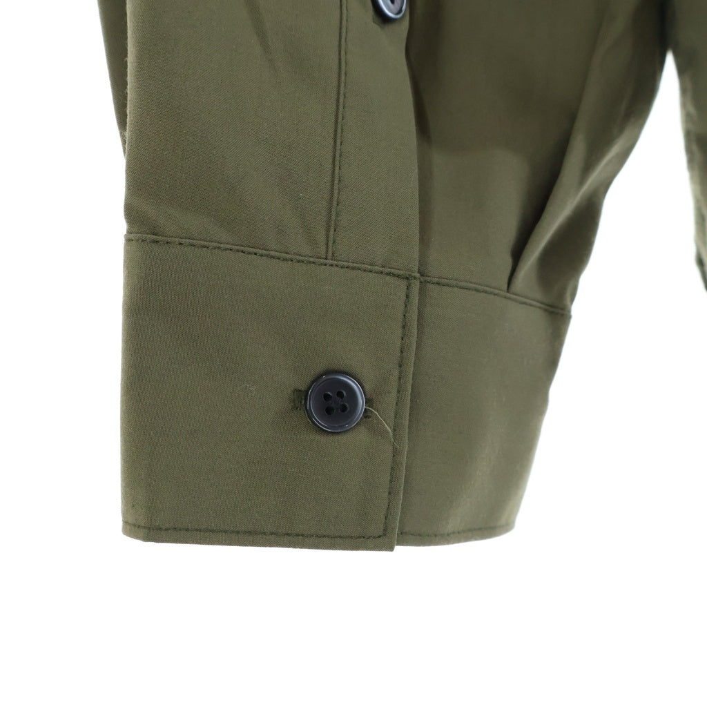 FreshService(フレッシュサービス) SERVICE WORK BAND COLLAR SHIRT バンドカラー 長袖 シャツ カーキ FDS252-50114