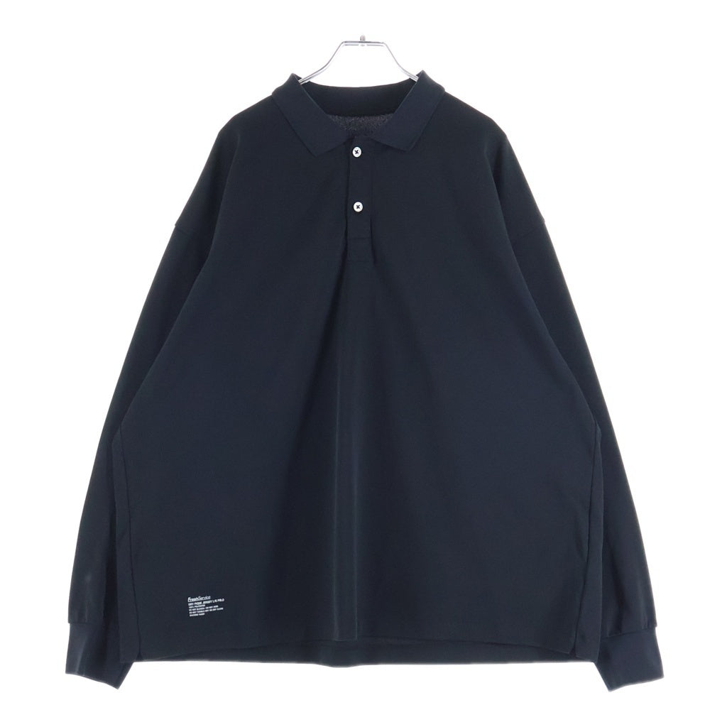 FreshService(フレッシュサービス) DRY PIQUE JERSEY L/S POLO 鹿の子 ロングスリーブ 長袖 ポロシャツ ブラック FSC251-70231