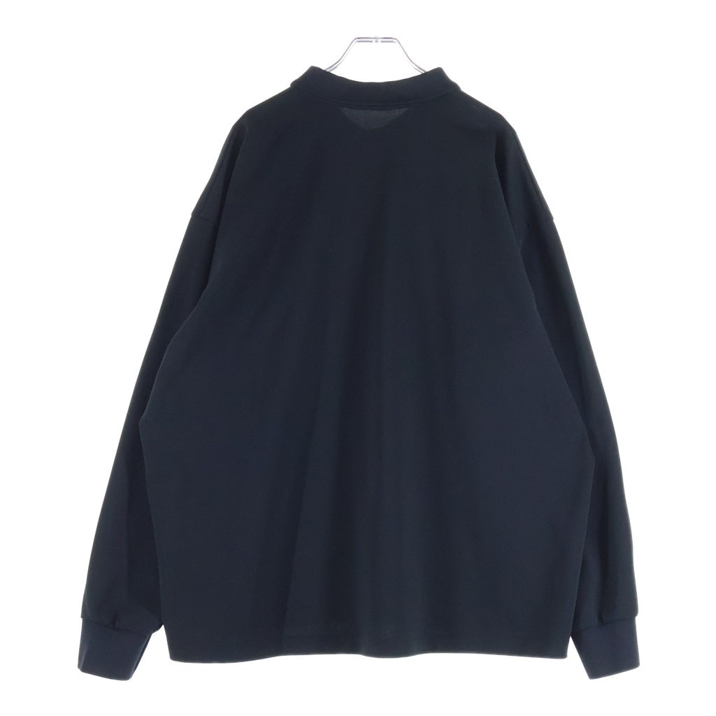 FreshService(フレッシュサービス) DRY PIQUE JERSEY L/S POLO 鹿の子 ロングスリーブ 長袖 ポロシャツ ブラック FSC251-70231