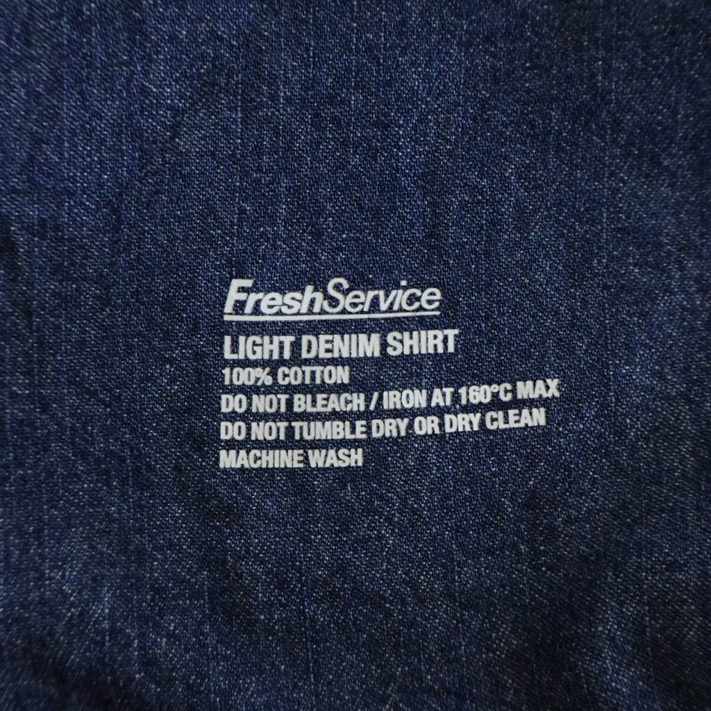 FreshService(フレッシュサービス) LIGHT DENIM S/S SHIRT デニム 半袖 シャツ インディゴ FSC252-50046