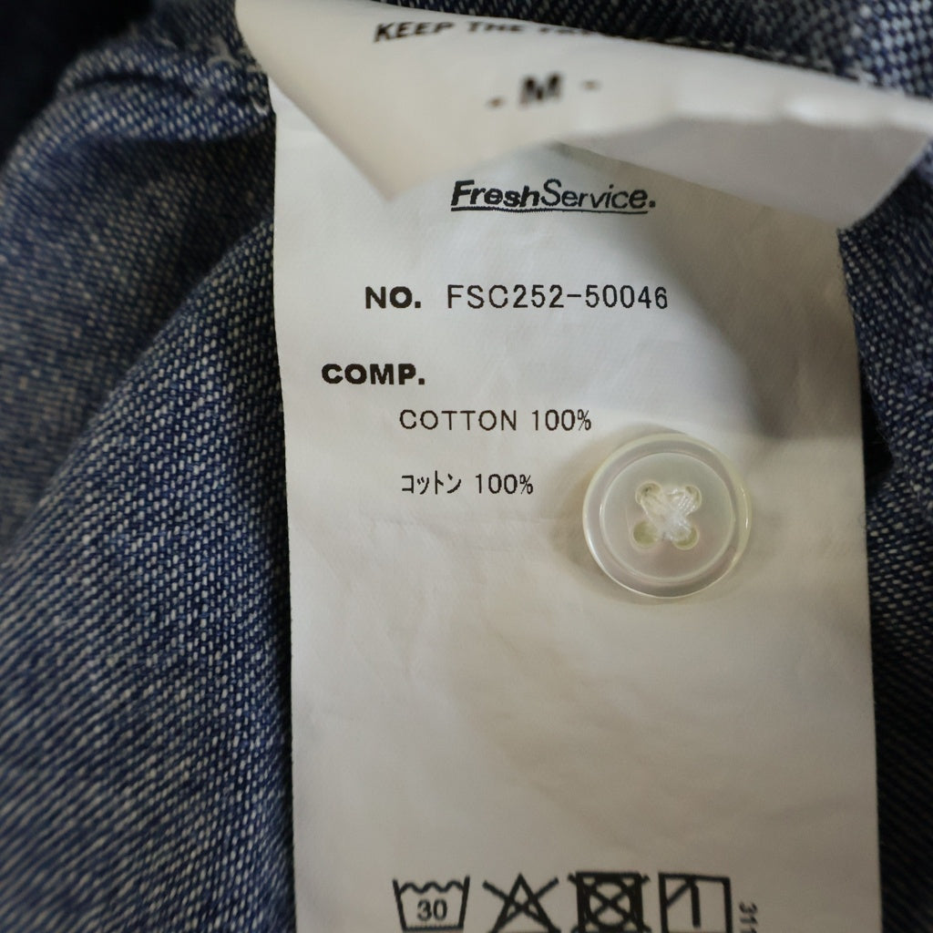 FreshService(フレッシュサービス) LIGHT DENIM S/S SHIRT デニム 半袖 シャツ インディゴ FSC252-50046