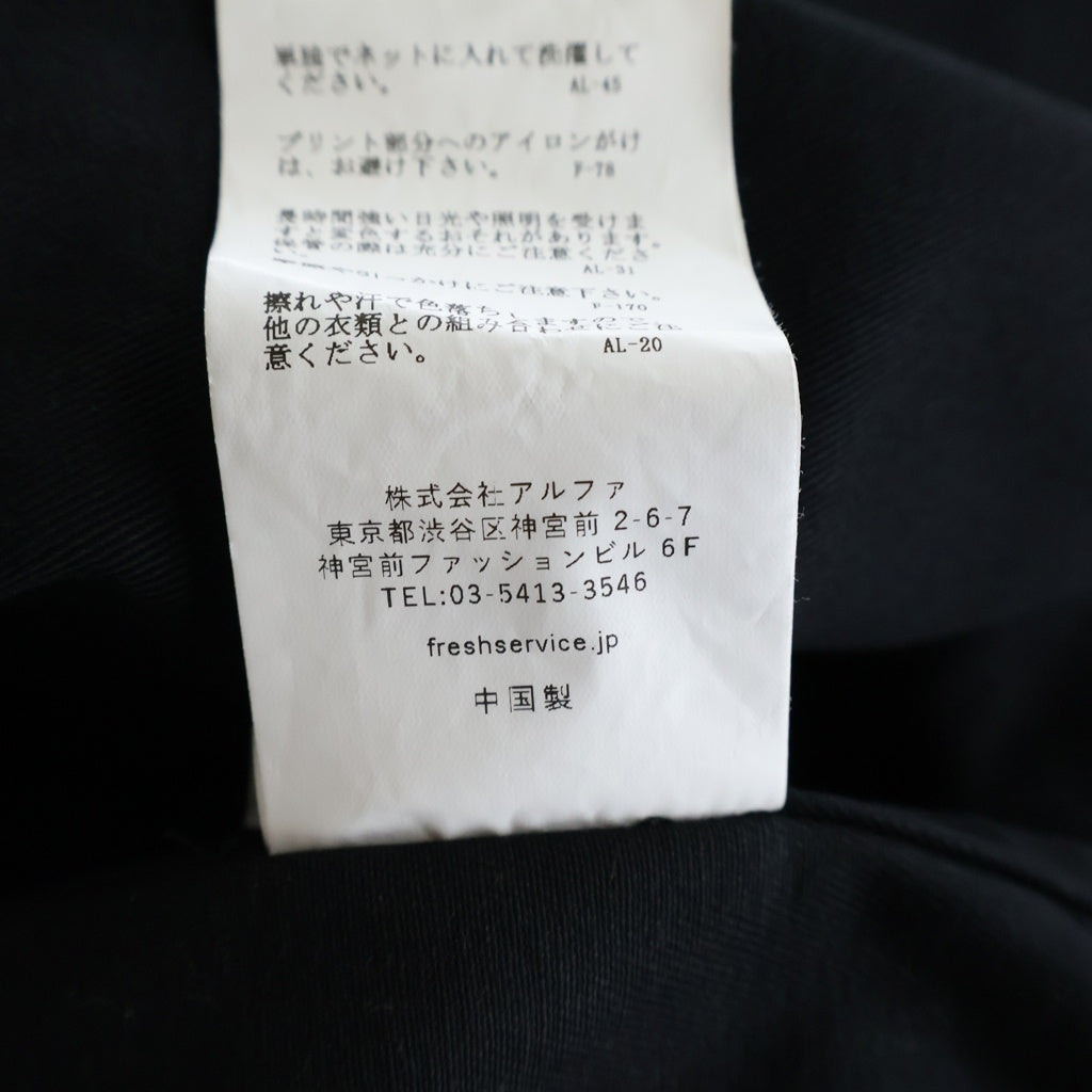 FreshService(フレッシュサービス) CORPORATE CHINO JACKET コーポレート チノ ジャケット ブラック FSC253-200092B