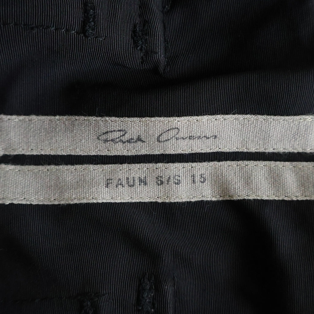 Rick Owens(リックオウエンス) 15SS ポッズ サルエルショーツ ハーフパンツ ブラック RU15S4384-MU
