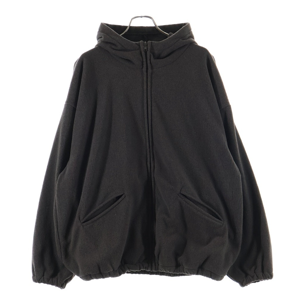 YEEZY(イージー) Zip Hoodie フリース ジップ アップ フーデッド パーカー ブラウン JC-03